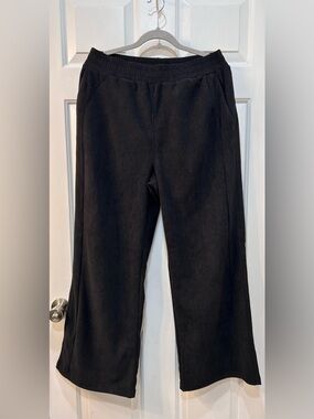 NWT Halara High Waisted Pocket Straight Leg Corduroy Mop Pants Size L Pull On